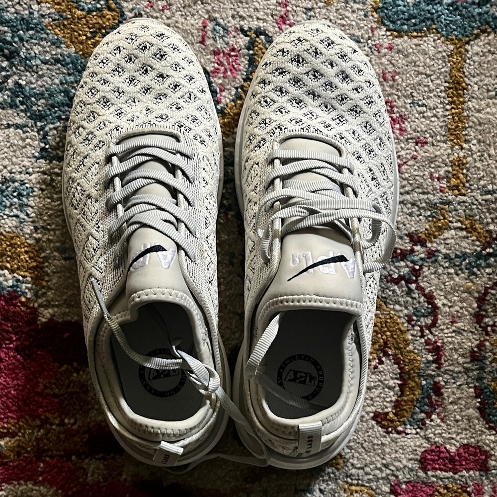 APL Women's White and Gray Athletic Shoes